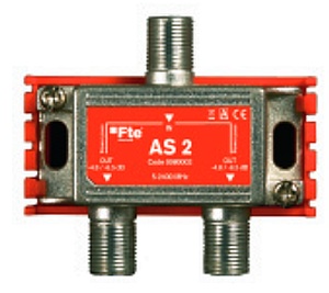 AS 2. Inductive splitter 5-2400 MHz-F connec. 2 O