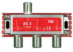 AS 3. Inductive splitter 5-2400 MHz-F connec. 3 O