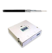 BELDEN koaxiálny kábel H121 AL PE 5mm CU čierny-metráž/prerez