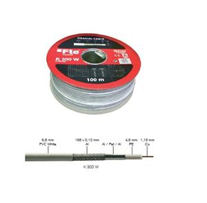 FTE koaxiálny kábel RG6 6,8 mm CU K 300 W, metráž/prerez