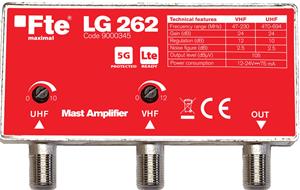 FTE zesilovač LG 262 s 5G LTE filtrem, zesílení 24 dB