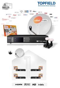 Full HD satelitný komplet Topfield TF 2060-SK link-4 TV