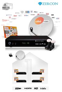 Full HD satelitný komplet Zircon Starline-SK link-4 TV