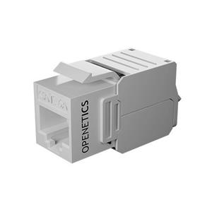 ITS Keystone jack - konektor samozařezávací RJ45 Cat. 6A UTP, bílý