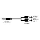 OEM konektor 3,5 mm stereo-2x RCA 1,2 m
