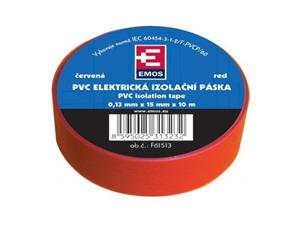 OEM páska PVC izolácia 19mm/9m červená