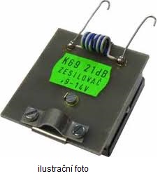 OEM priebežný predzosilňovač kanálový 25 dB (K27 + 44 + 56) na F-konektory