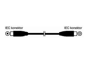 OEM účastnický kabel 3 m - přímé konektory IEC