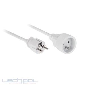 Prodlužovací přívod 220 V-délka 10 m, bílý