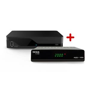 SET Kaon MZ-52 + TESLA TE-3000 satelitní přijímač Irdeto Skylink READY