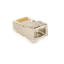 Stíněný konektor RJ45 kategorie 5e určeny pro STP a FTP kabely