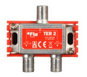 TER 2 Inductive splitter 5-1000 MHz F connec. 2 OU