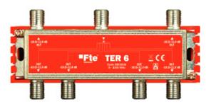 TER 6 Inductive splitter 5-1000 MHz F connec. 6 OU