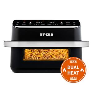 TESLA AirCook DualHeat QD575 XXL - multifunkční duální digitální horkovzdušná fr