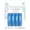 TESLA BLUE+ AA - baterie R06, jednorázová, 4ks